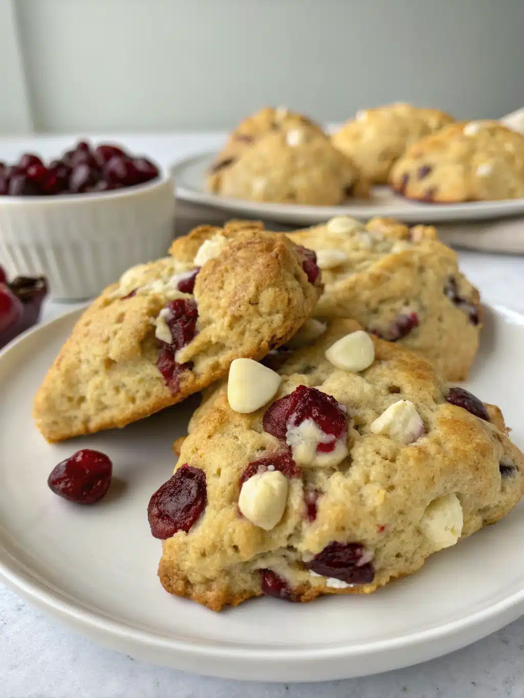 cranberry white chocolate scones