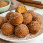 healthy baked pumpkin spice donut holes