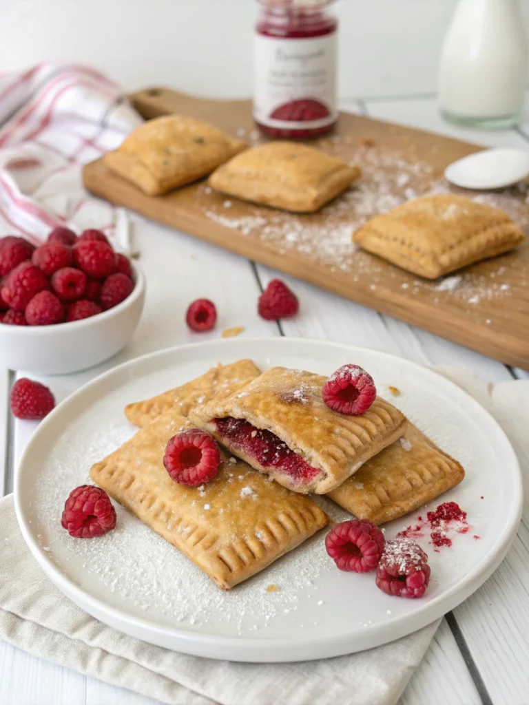 healthy homemade raspberry pop tarts