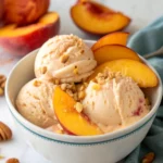 no churn dairy free peach ice cream