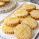 refined sugar free lemon shortbread cookies